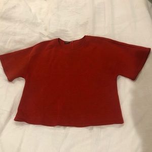 Jil Sander Navy Neoprene-Feel Boxy Top